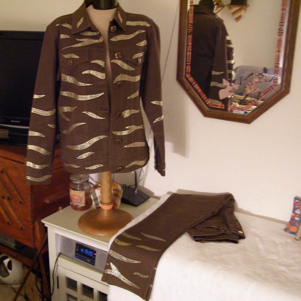 Brown Jean Set
